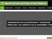 Tablet Screenshot of coopvillahuidobro.com.ar